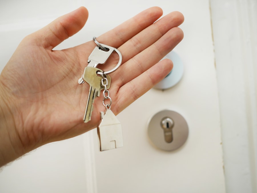 Handing over house keys