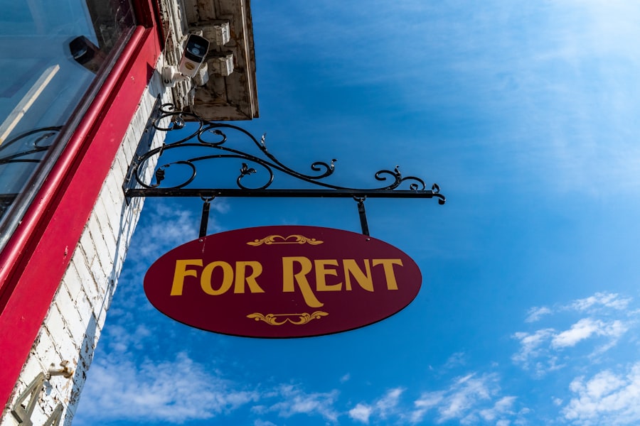 For Rent sign on a rental property